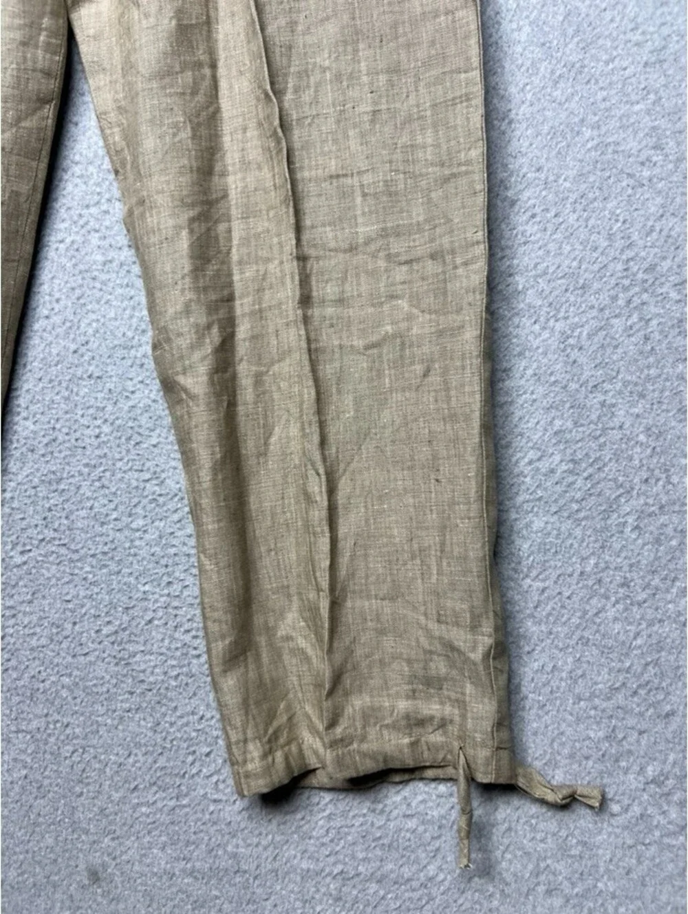 Vintage Smith & Hawken Linen Drawstring Pants Women L Relax Lounge Minimalist